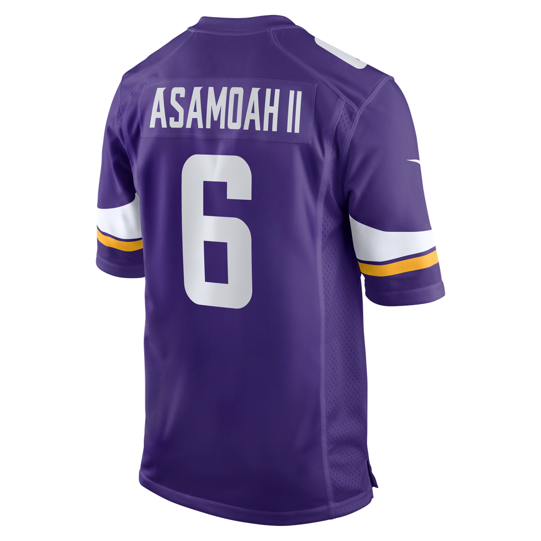 Brian Asamoah II Minnesota Vikings Nike  Game Official Jersey -  Purple