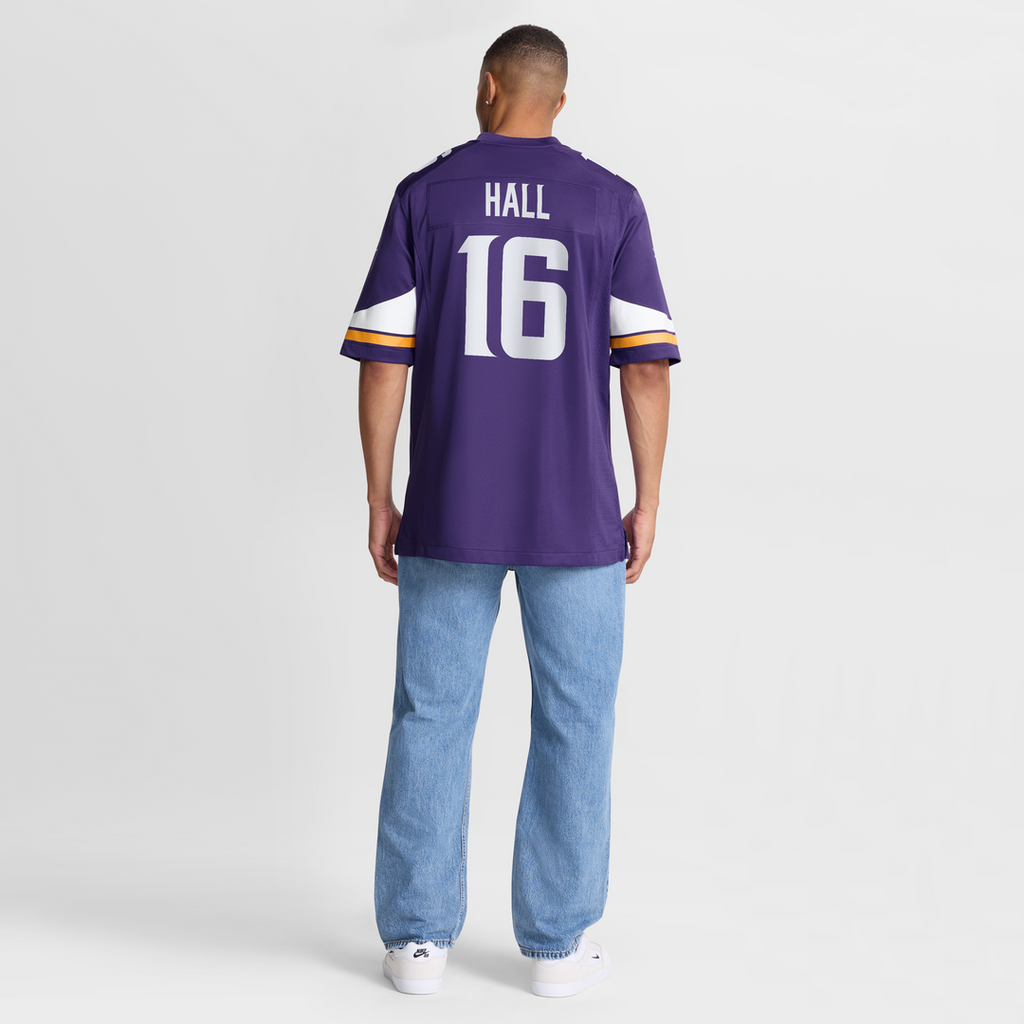 Jaren Hall Minnesota Vikings Nike  Game Official Jersey -  Purple