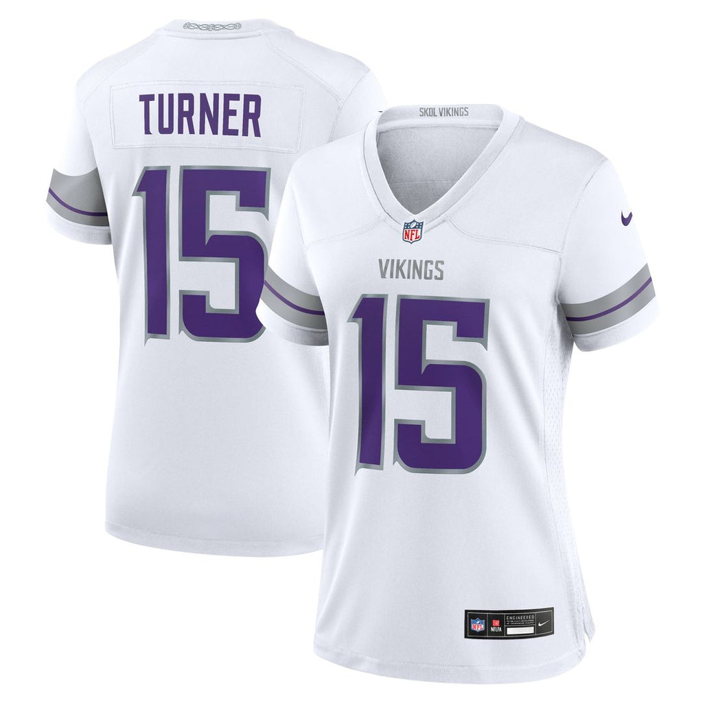 Dallas Turner Minnesota Vikings Nike Women's Alternate Game Jersey - White
