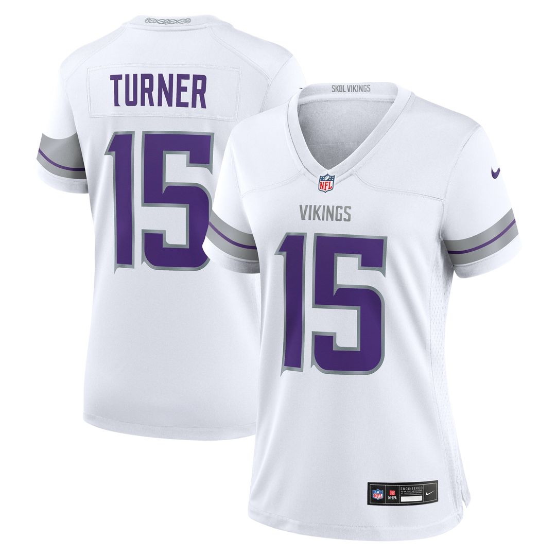 Dallas Turner Minnesota Vikings Nike Women's Alternate Game Jersey - White