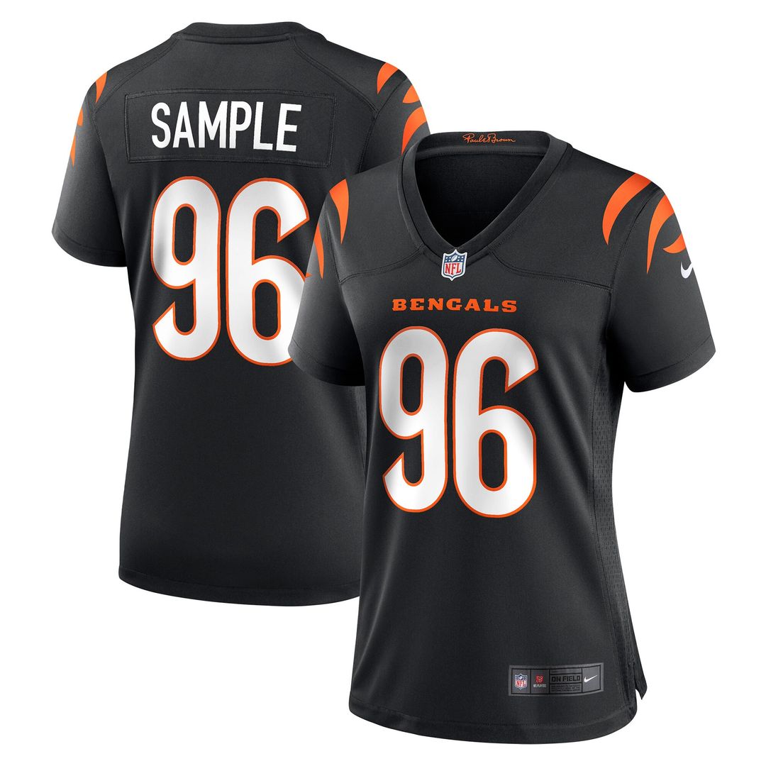Cam Sample Cincinnati Bengals Nike Women's Game Official Jersey - Black