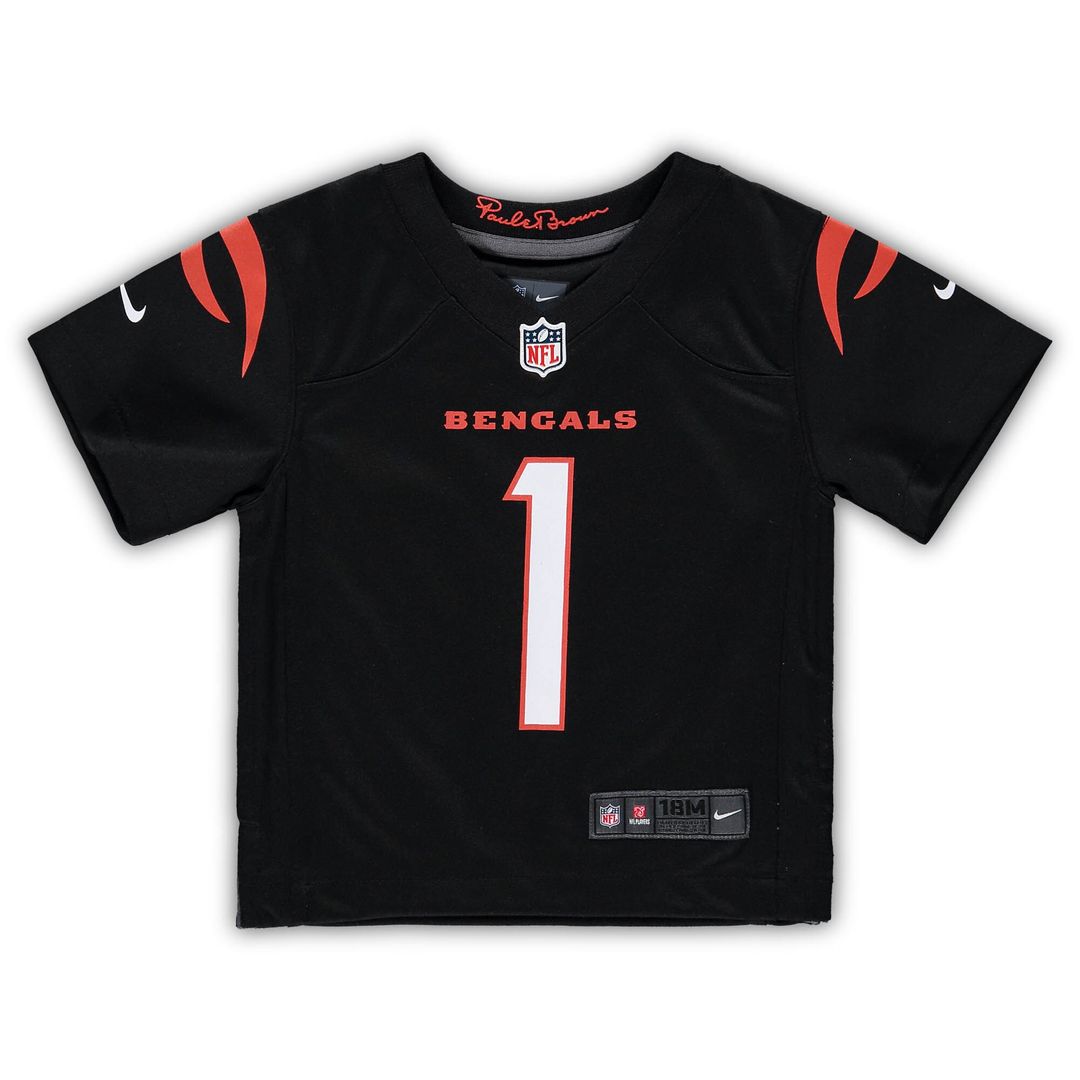 Ja'Marr Chase Cincinnati Bengals Nike Infant Team  Player Game Official Jersey - Black