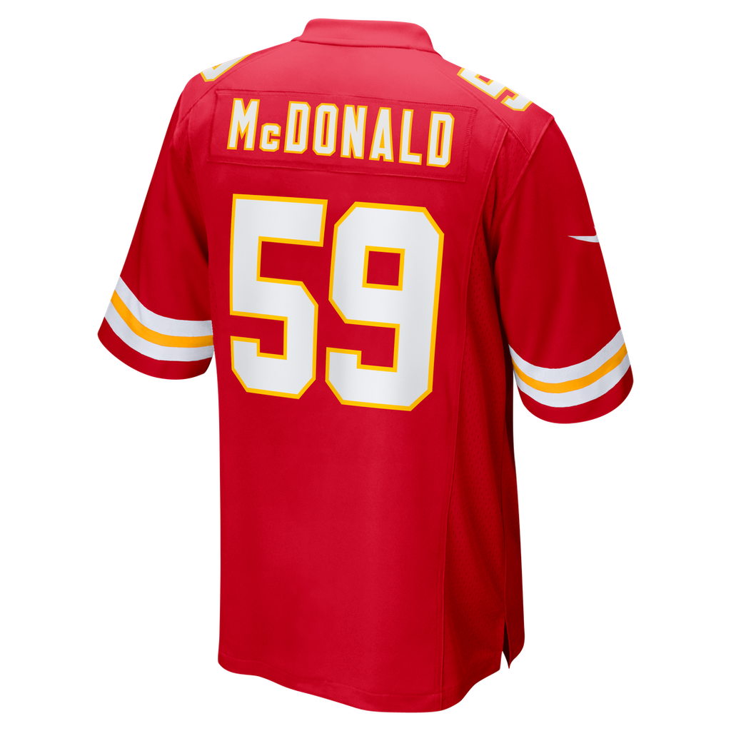 Cooper McDonald Kansas City Chiefs Nike Team Game Official Jersey -  Red