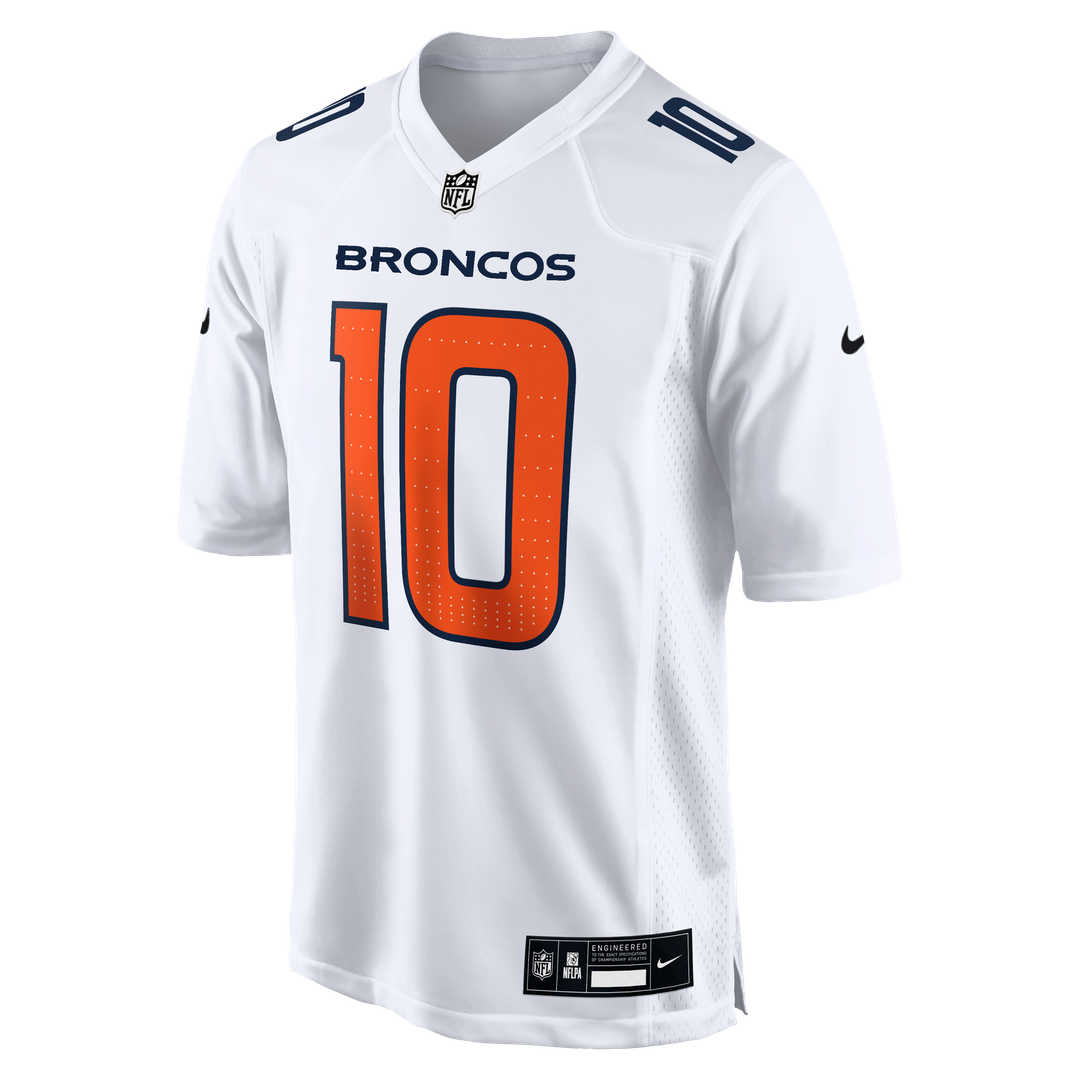 Bo Nix Denver Broncos Nike Tundra Fashion Game Official Jersey - White