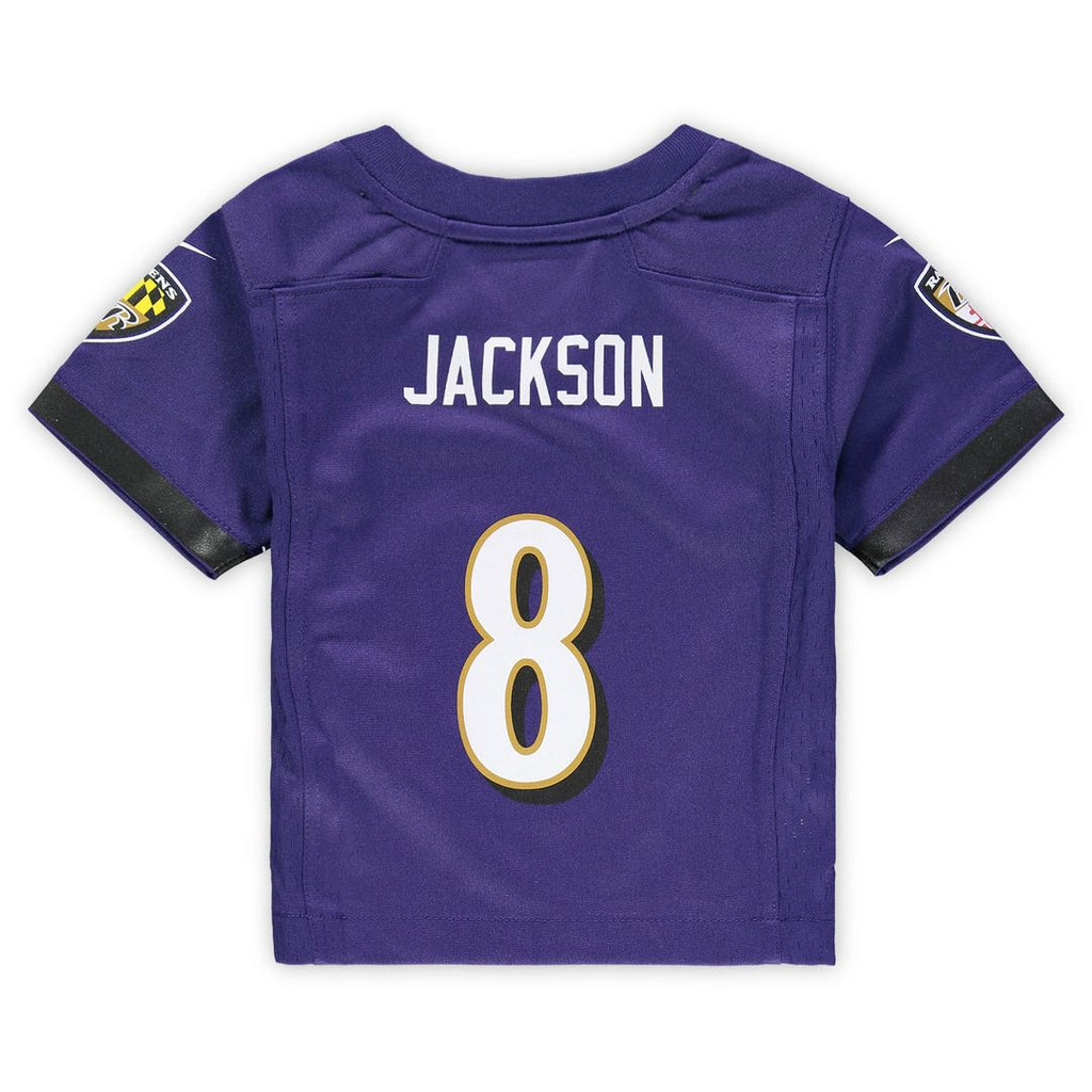 Lamar Jackson Baltimore Ravens Nike Infant Team Player Game Jersey - Purple