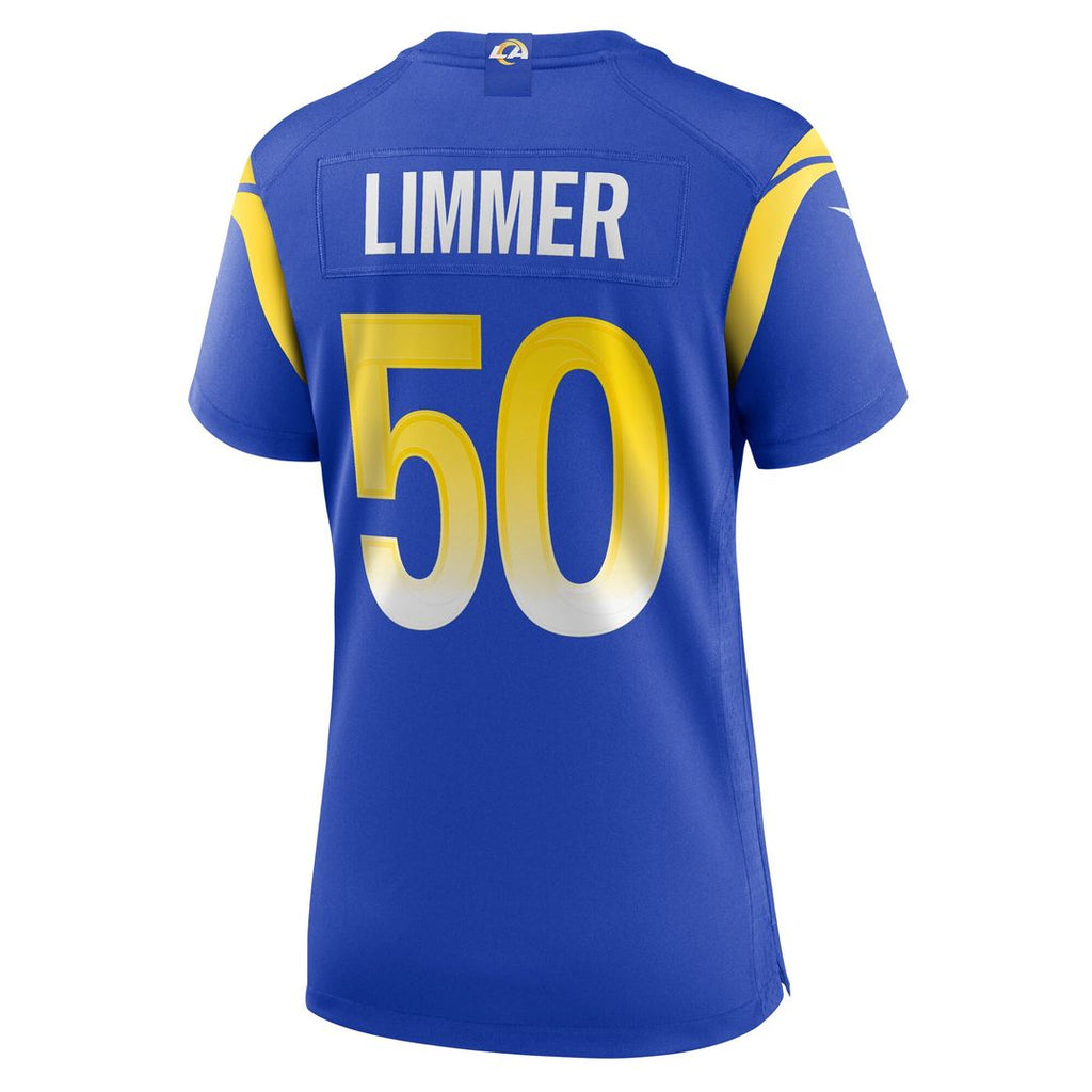 Beaux Limmer Los Angeles Rams Nike Women's  Game Official Jersey -  Royal
