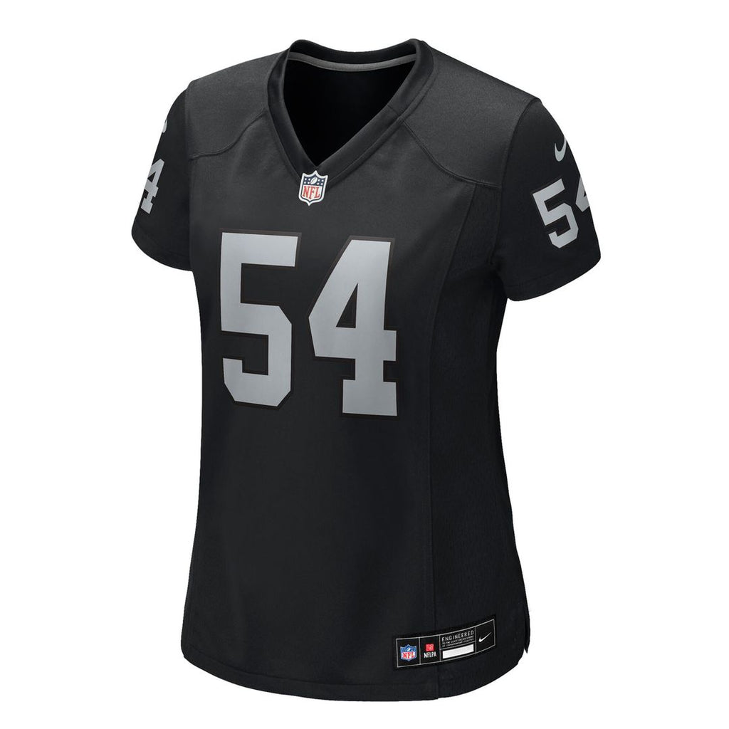 Brennan Jackson Las Vegas Raiders Nike Women's Team Game Official Jersey -  Black