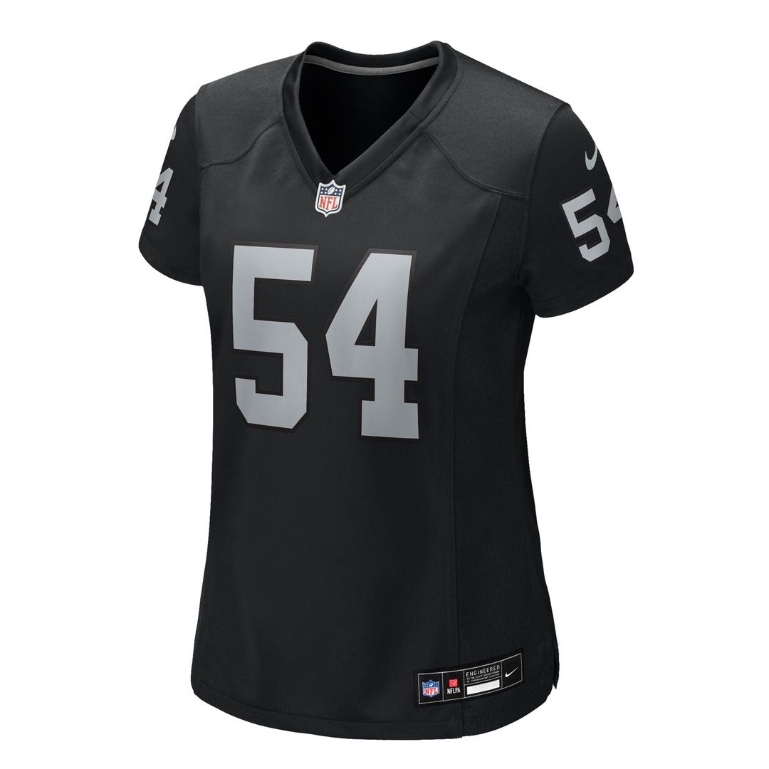 Brennan Jackson Las Vegas Raiders Nike Women's Team Game Official Jersey -  Black