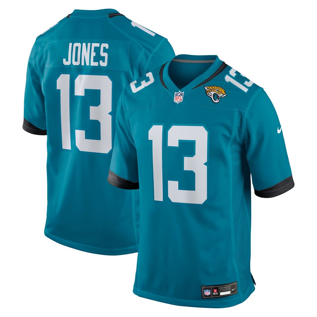 Tim Jones Jacksonville Jaguars Nike Team Game Official Jersey -  Teal