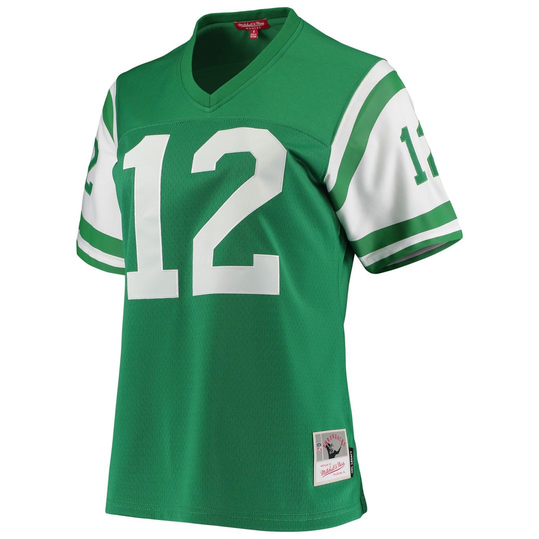 Joe Namath New York Jets Mitchell & Ness Women's 1969 Legacy Replica Official Jersey - Green