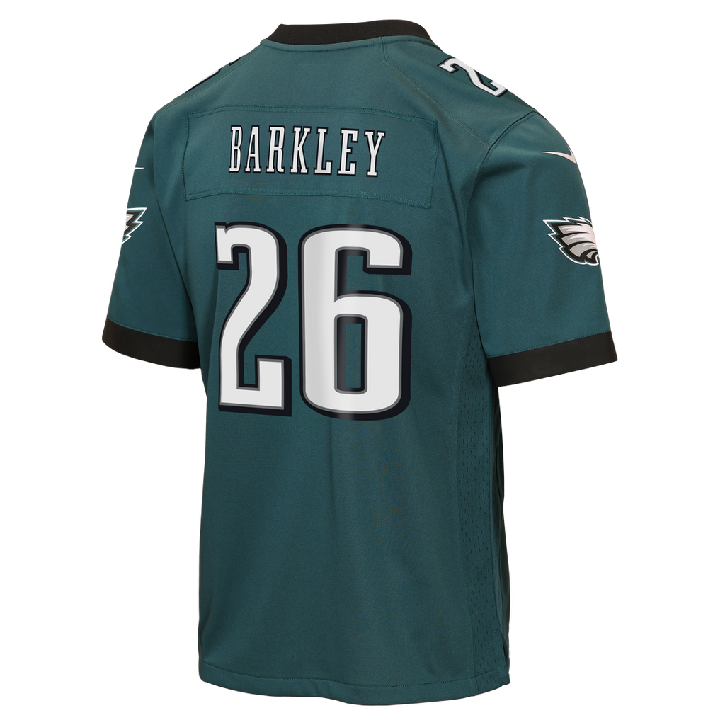 Saquon Barkley Philadelphia Eagles Nike Youth Team Game Official Jersey - Midnight Green