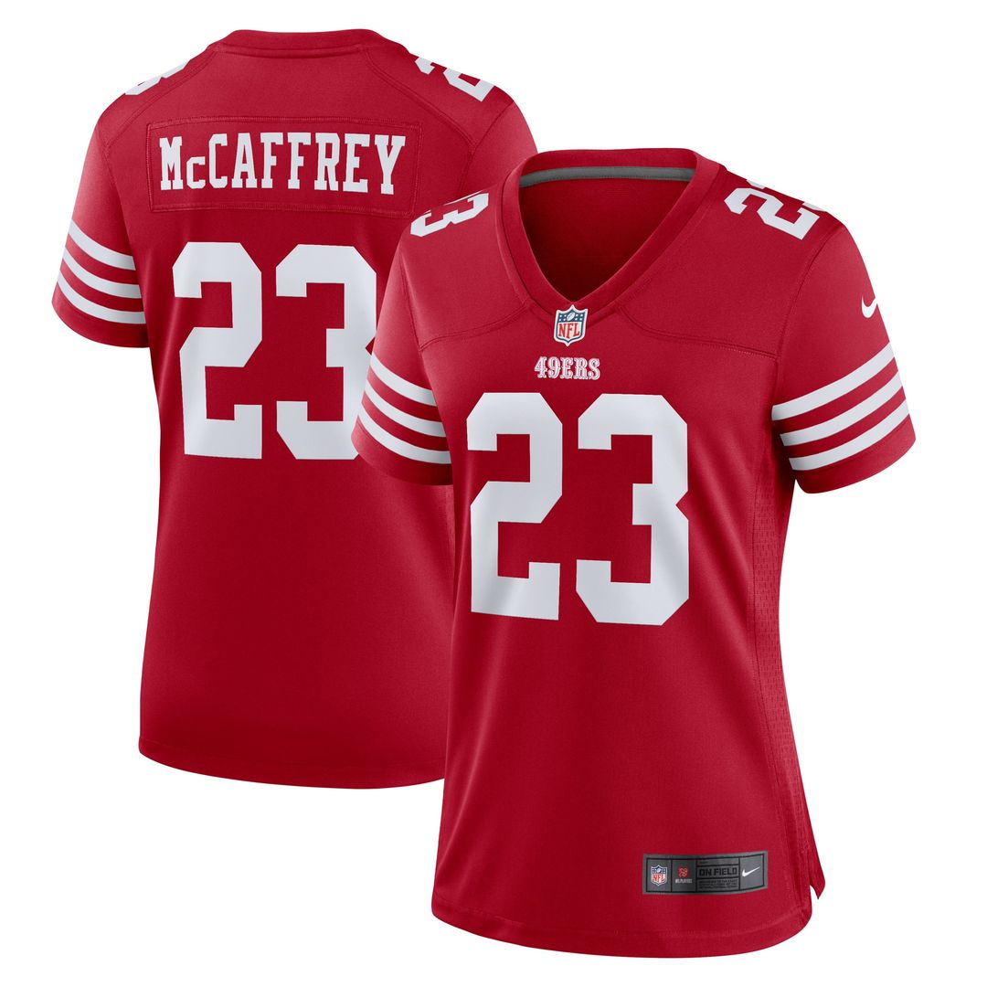 Christian McCaffrey San Francisco 49ers Nike Women's Player Official Jersey - Scarlet