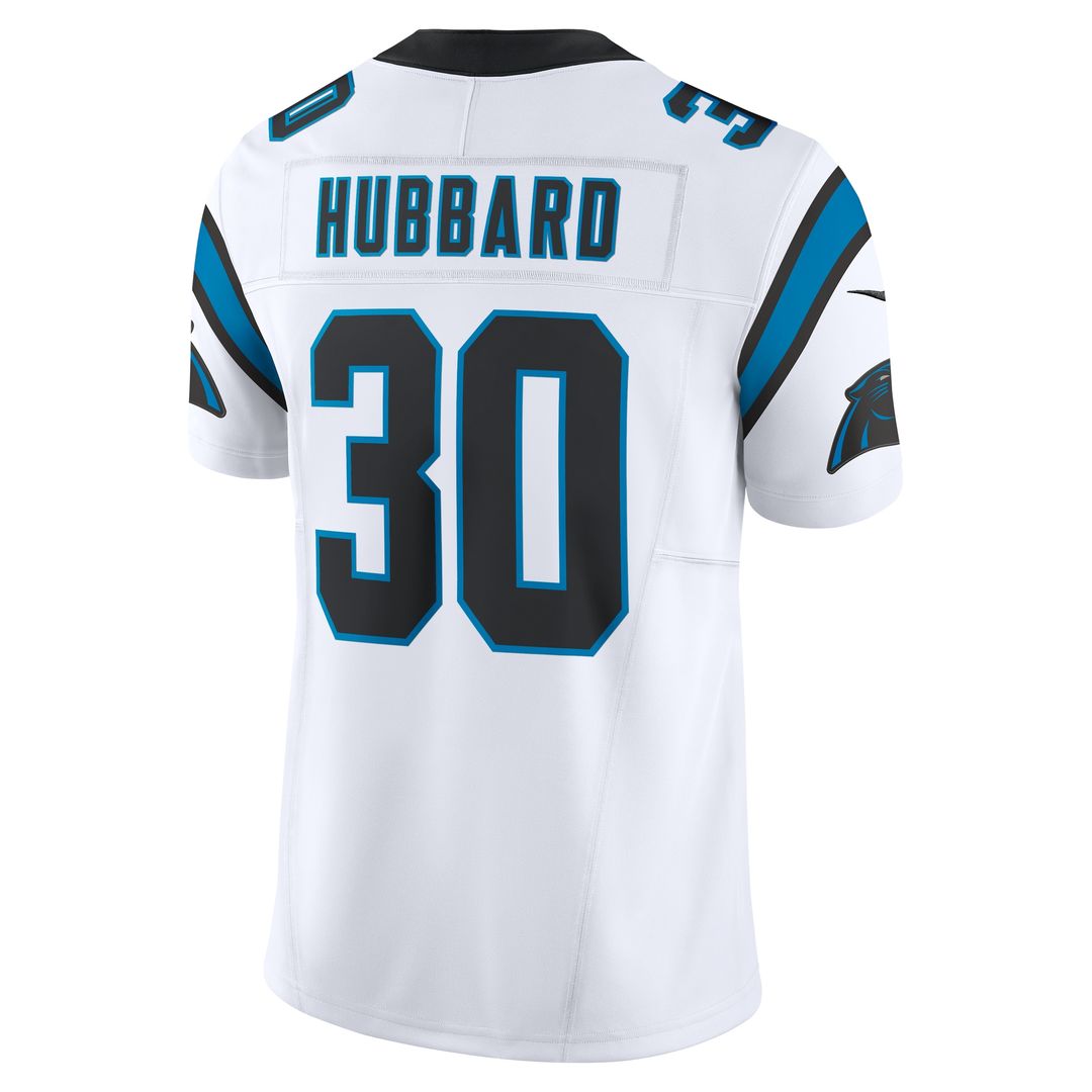 Chuba Hubbard Carolina Panthers Nike  Vapor F.U.S.E. Limited Official Jersey - White