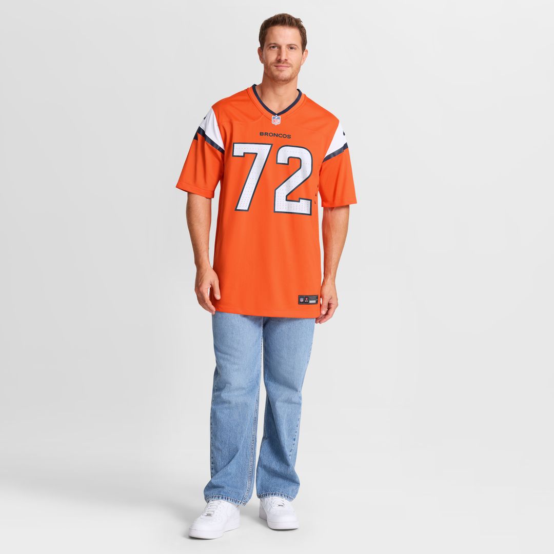 Garett Bolles Denver Broncos Nike Team Game Official Jersey -  Orange