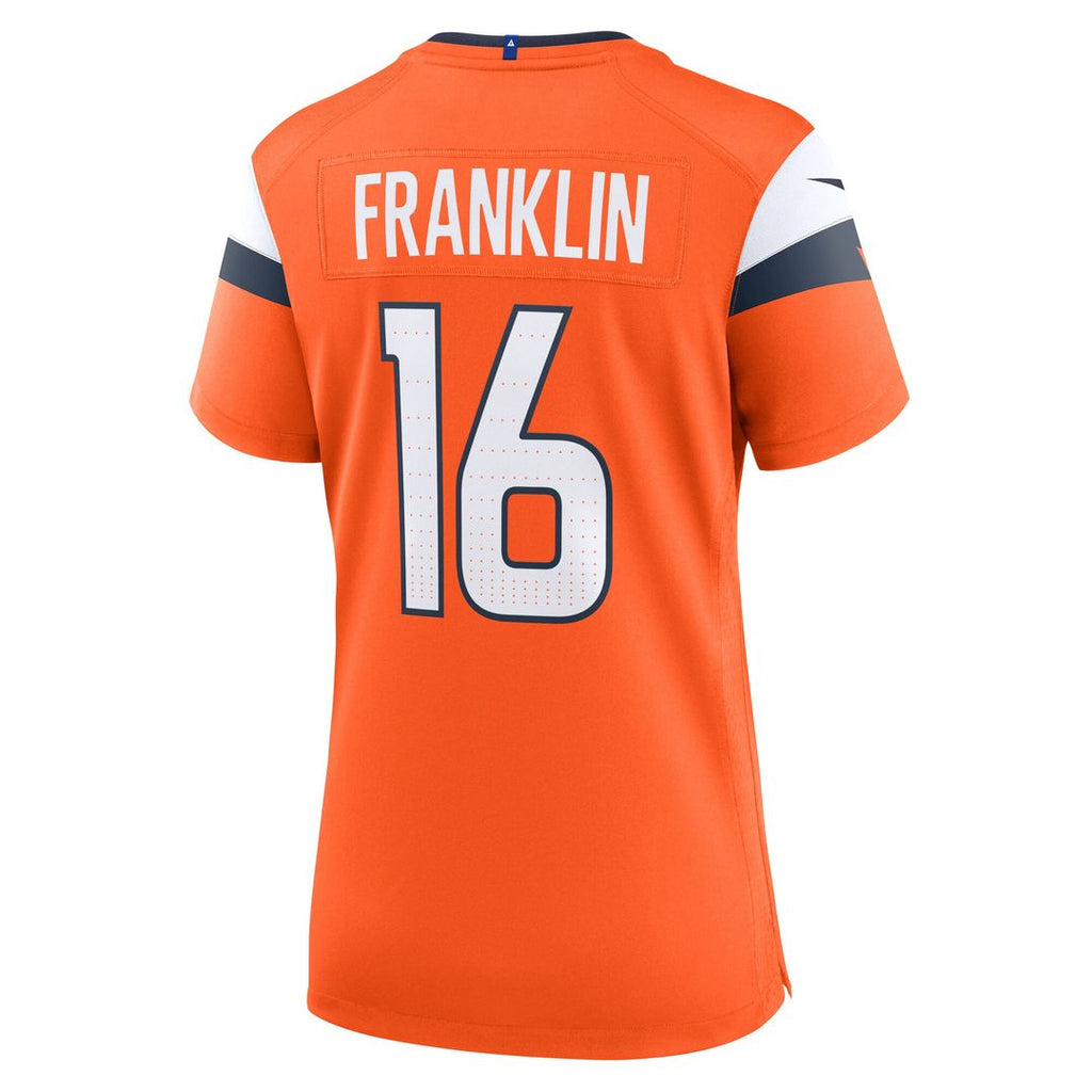 Troy Franklin Denver Broncos Nike Women's Team Game Official Jersey -  Orange
