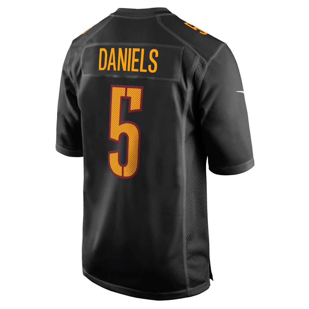 Jayden Daniels Washington Commanders Nike Fashion Official Jersey - Carbon Black