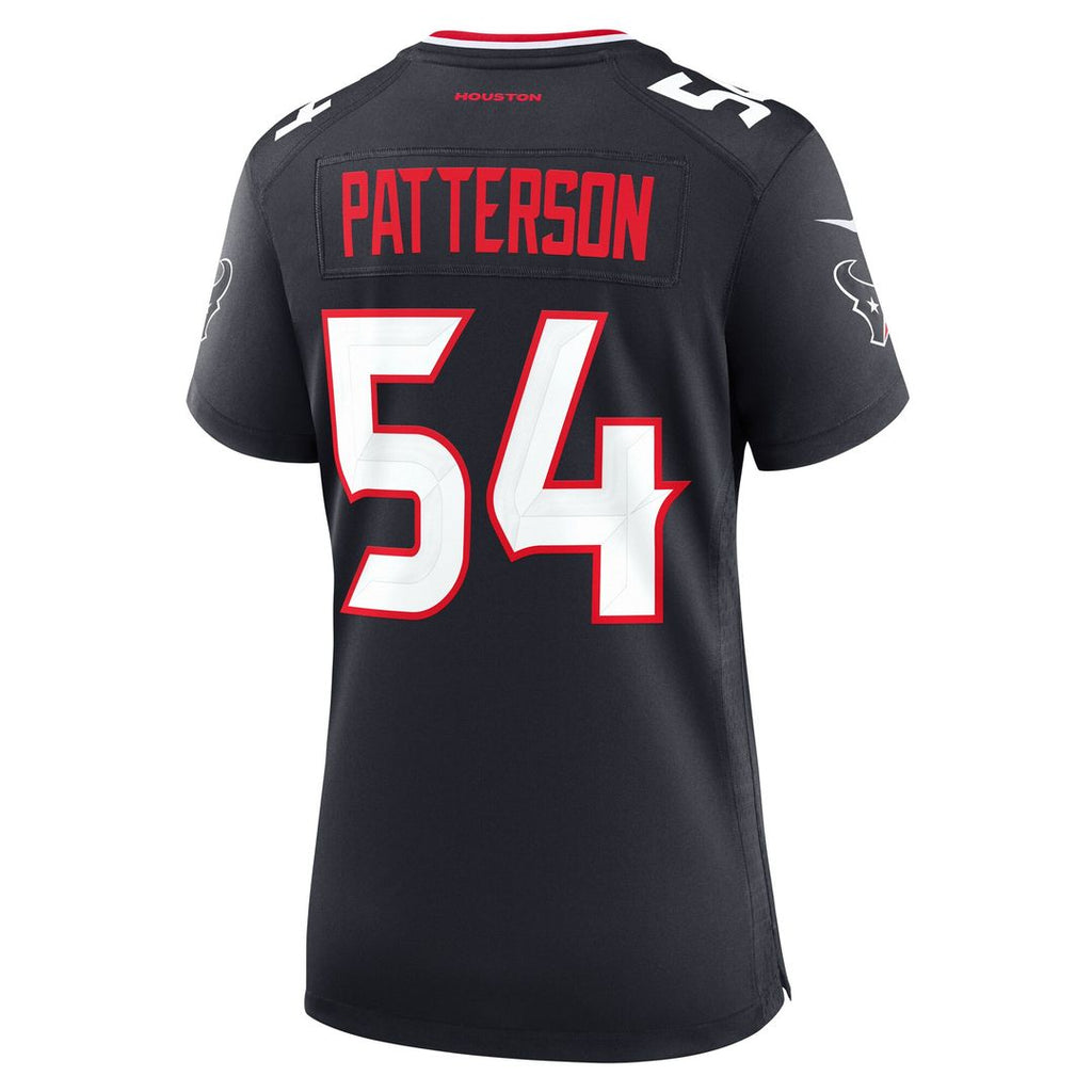 Jarrett Patterson Houston Texans Nike Women's Team Game Jersey - Navy