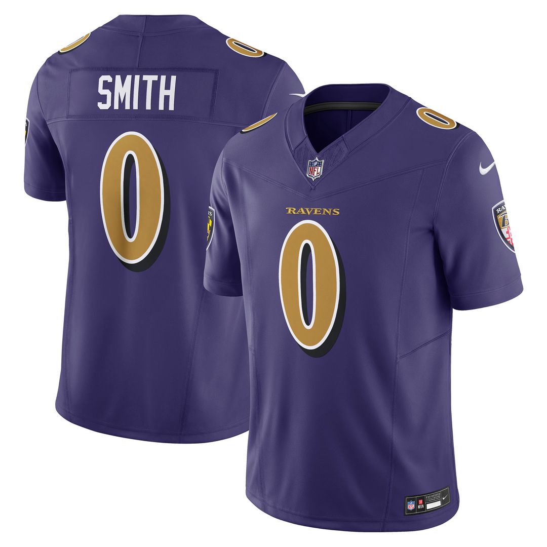 Roquan Smith Baltimore Ravens Nike Alternate 2 Vapor F.U.S.E. Limited Official Jersey - Purple