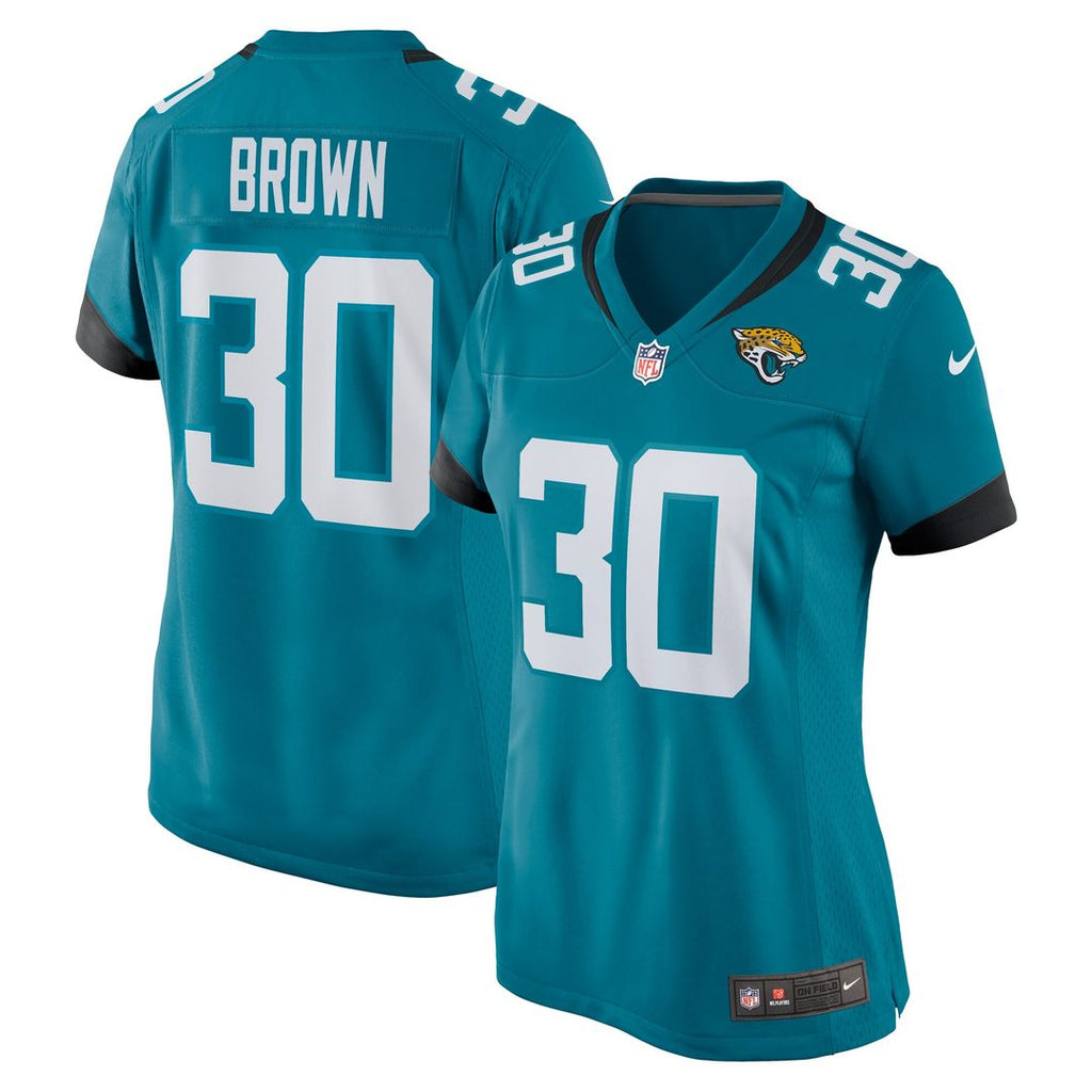 Montaric Brown Jacksonville Jaguars Nike Women's Game Player Official Jersey - Teal