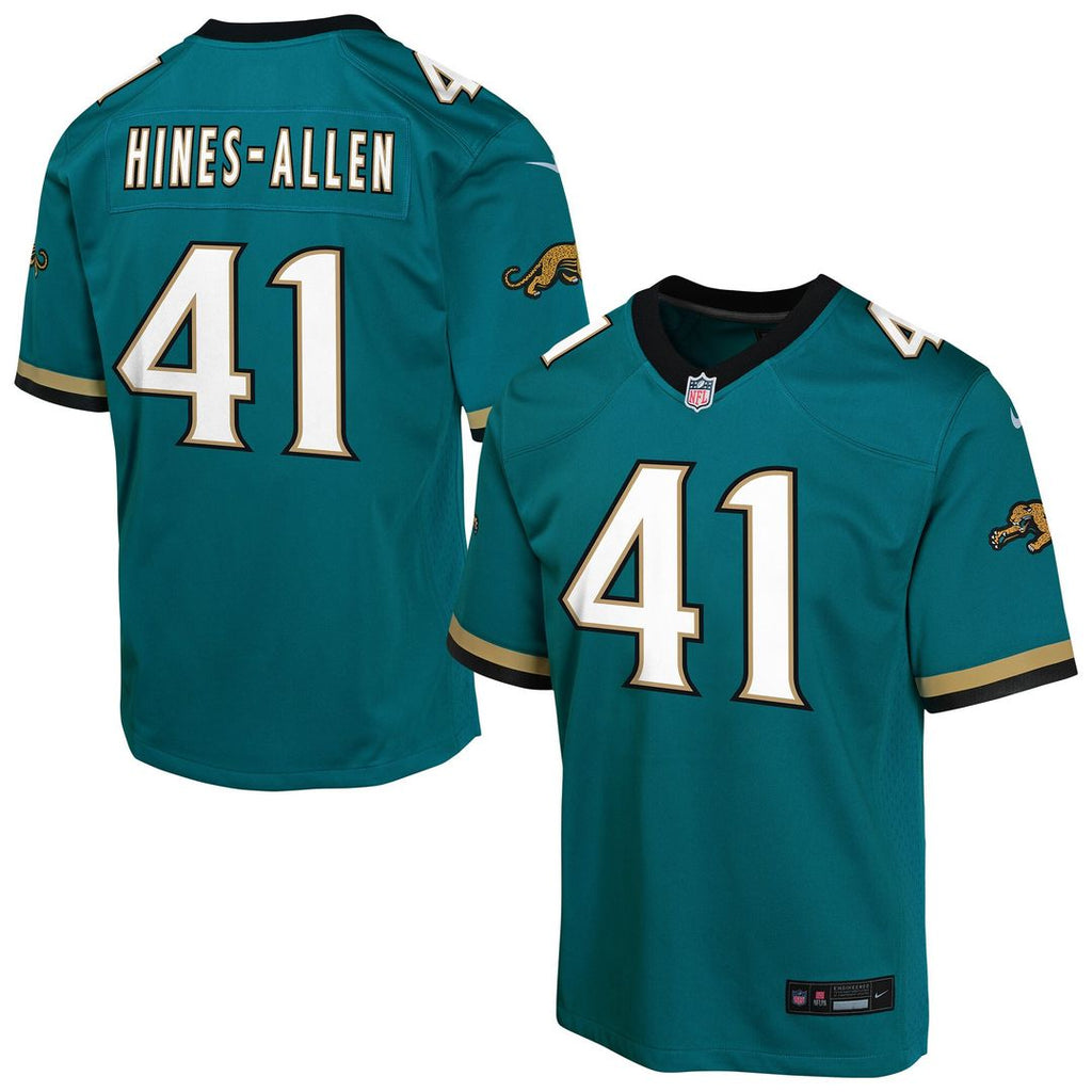 Josh Hines-Allen Jacksonville Jaguars Nike Youth Alternate 2 Prowler Throwback Game Official Jersey - Teal