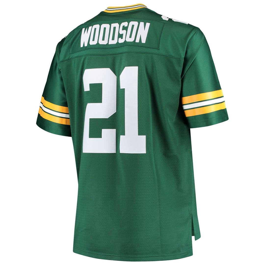 Charles Woodson Green Bay Packers Mitchell & Ness Big & Tall 2010 Retired Player Replica Official Jersey - Green