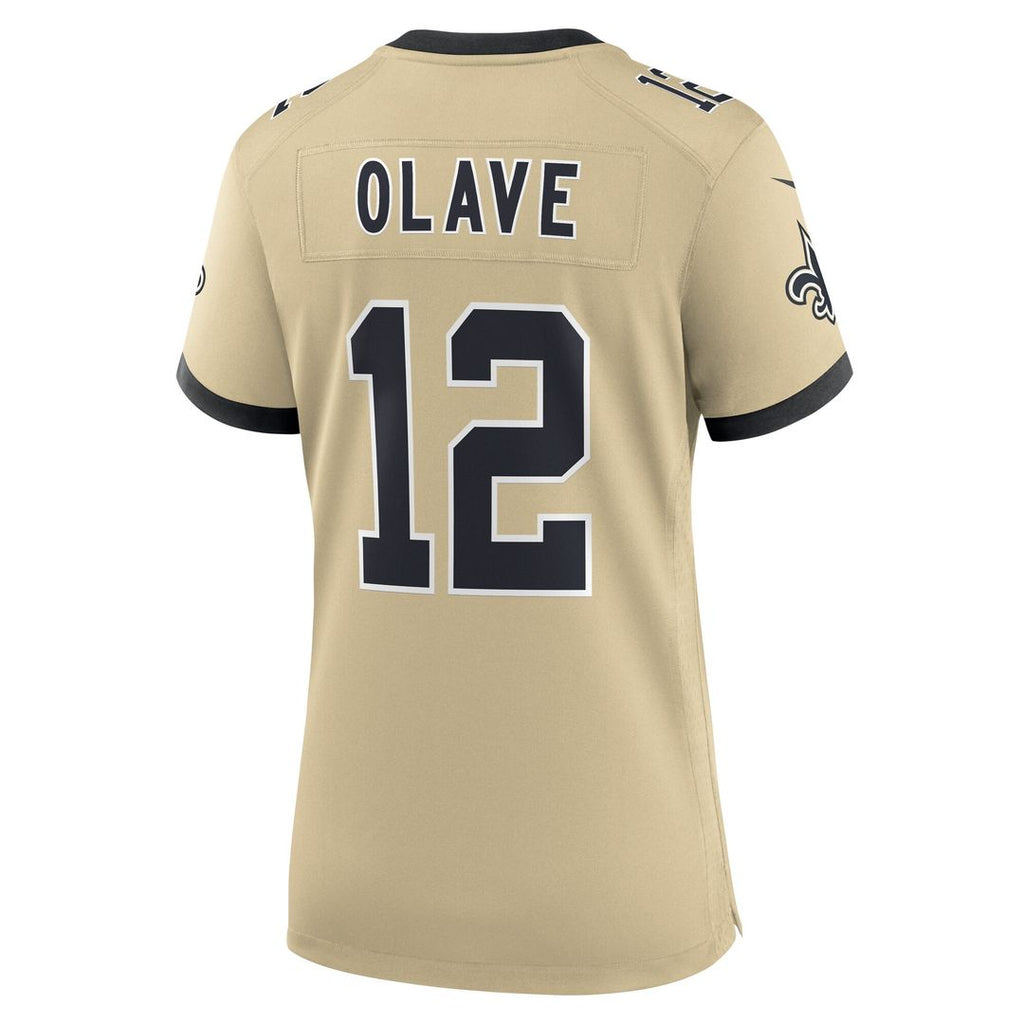 Chris Olave New Orleans Saints Nike Women's Gameday Golds Alternate Game Player Official Jersey - Gold