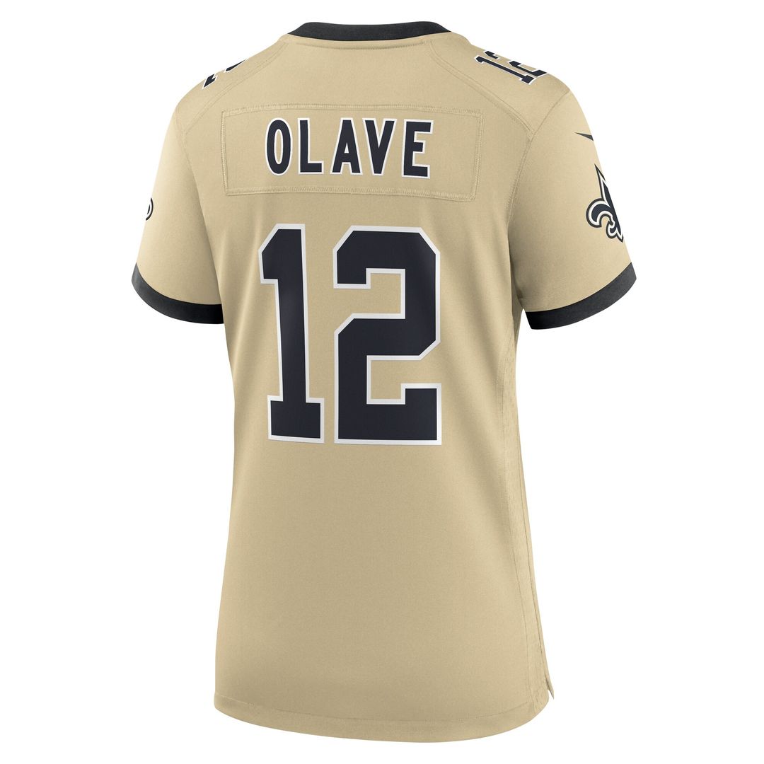 Chris Olave New Orleans Saints Nike Women's Gameday Golds Alternate Game Player Official Jersey - Gold