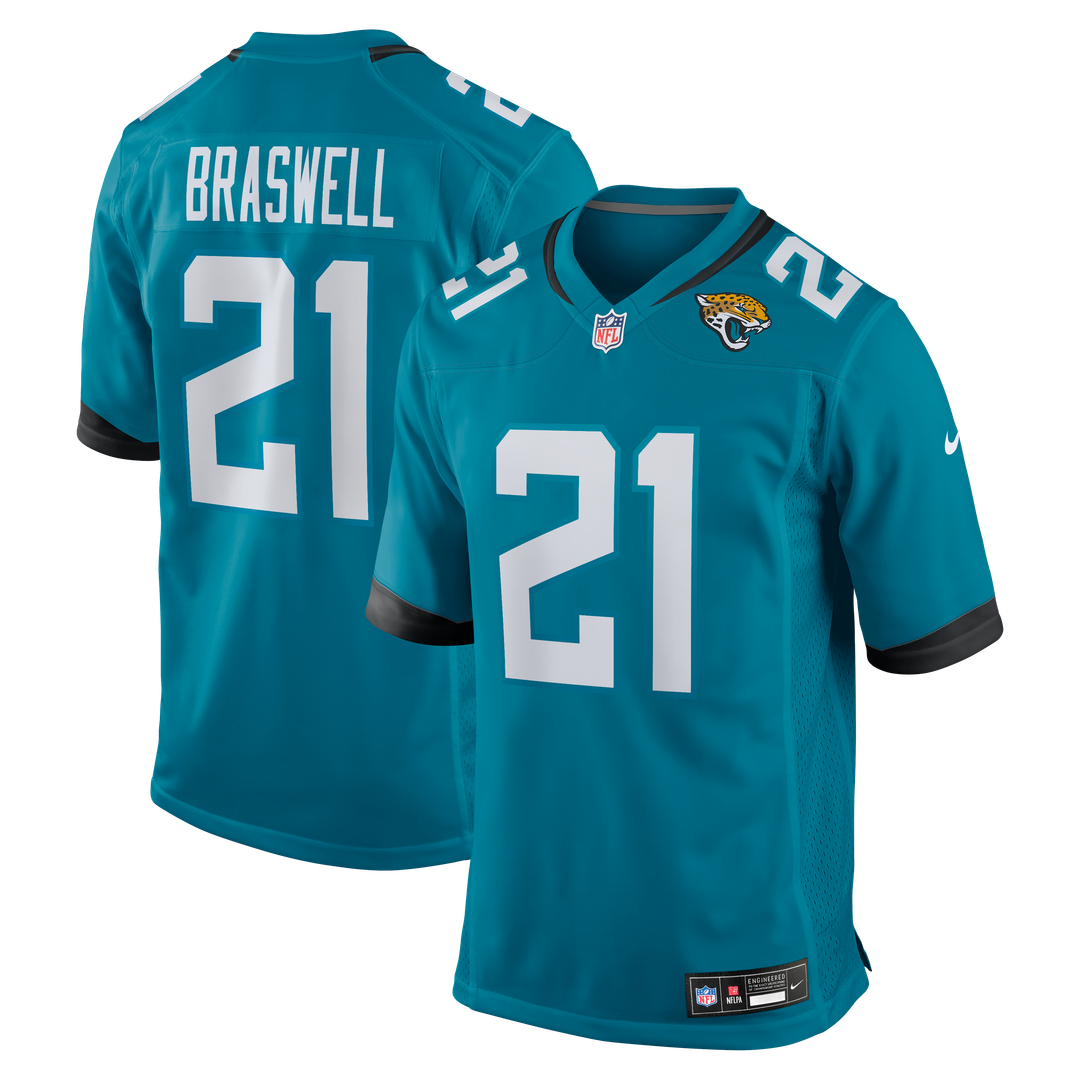 Christian Braswell Jacksonville Jaguars Nike Team Game Jersey - Teal