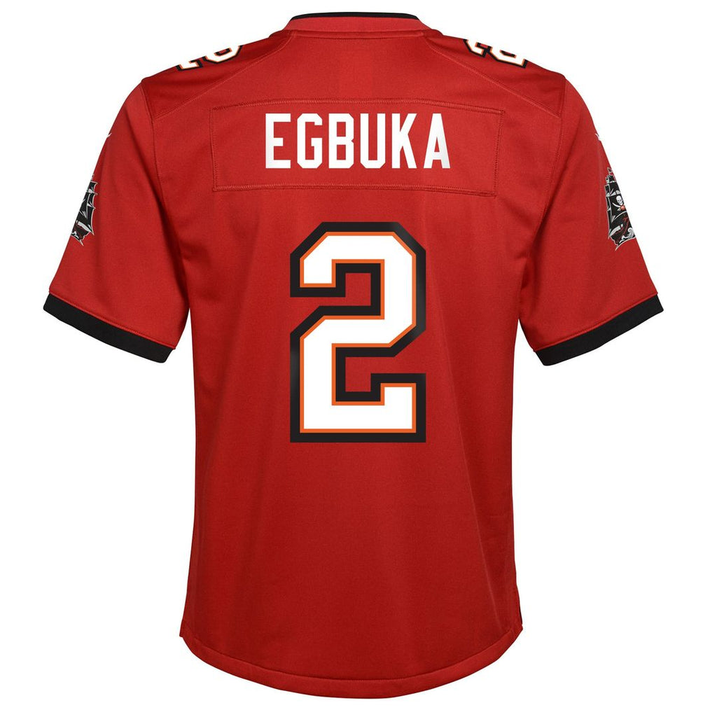 Emeka Egbuka Tampa Bay Buccaneers Nike Youth Team Game Official Jersey - Red