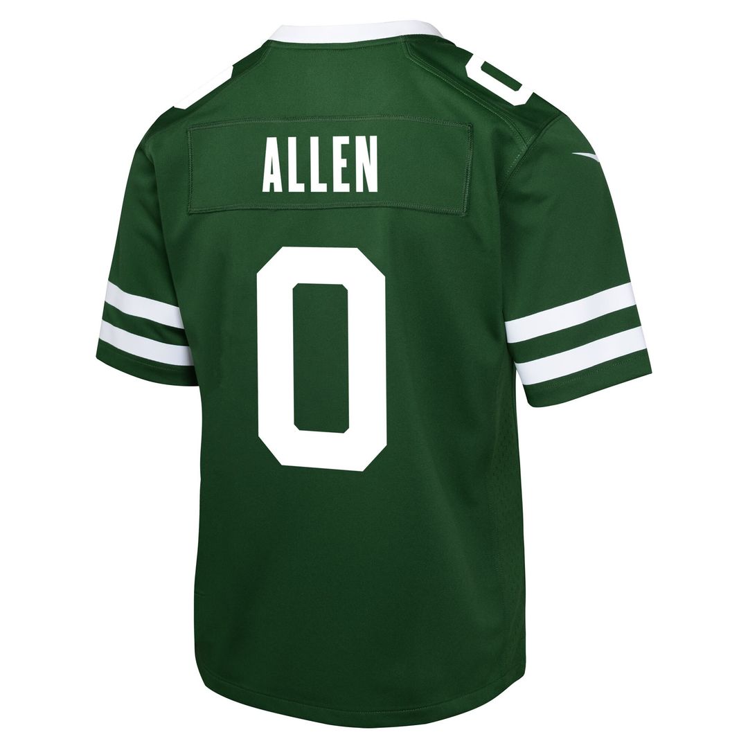 Braelon Allen New York Jets Nike Youth Team Game Official Jersey - Green