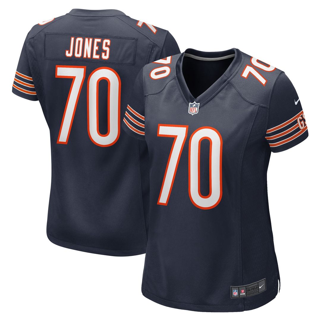 Braxton Jones Chicago Bears Nike Women's Game Player Official Jersey - Navy