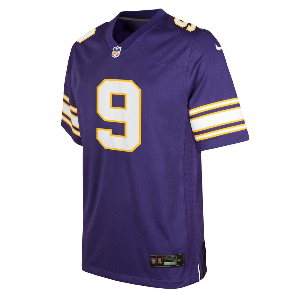 J.J. McCarthy Minnesota Vikings Nike Youth Game Official Jersey - Purple