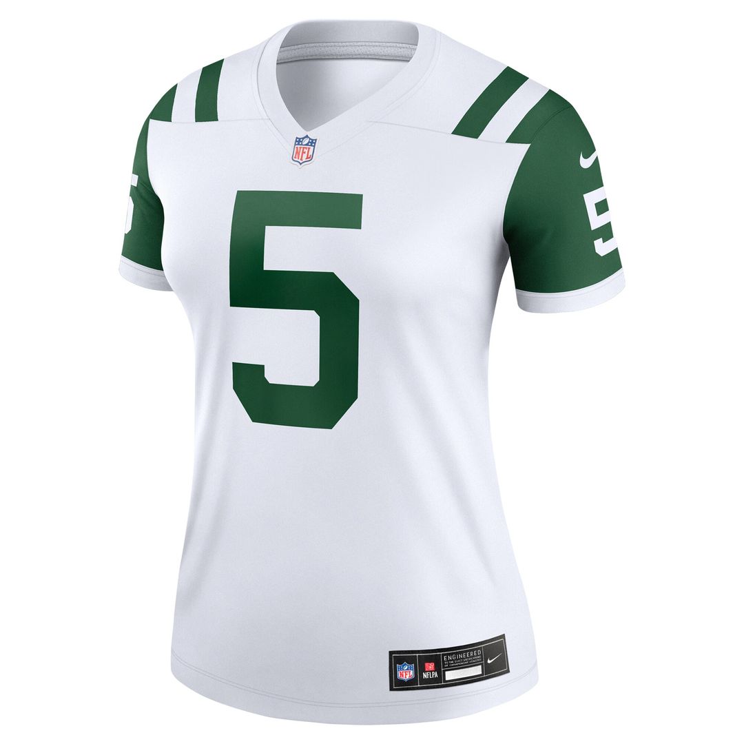 Garrett Wilson New York Jets Nike Women's Alternate Legend Player Performance Top - Classic Alternate White