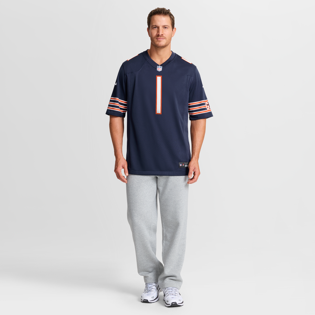 Number 1 Groom Chicago Bears Nike Game Official Jersey - Navy