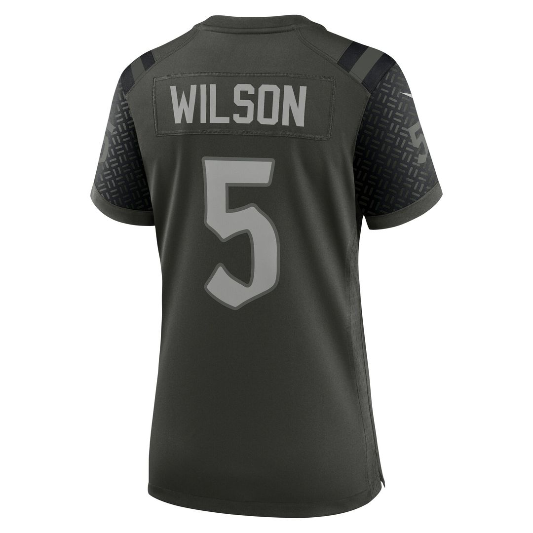 Garrett Wilson New York Jets Nike Women's 2025 Rivalries Collection Game Official Jersey - Gotham Green