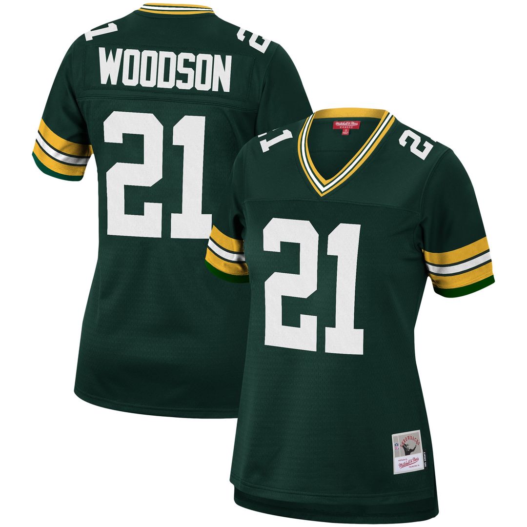 Charles Woodson Green Bay Packers Mitchell & Ness Women's 2010 Legacy Player Replica Jersey - Green