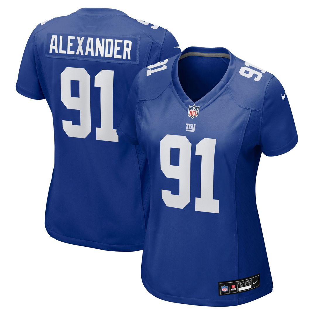 Darius Alexander New York Giants Nike Women's Team Game Jersey - Royal