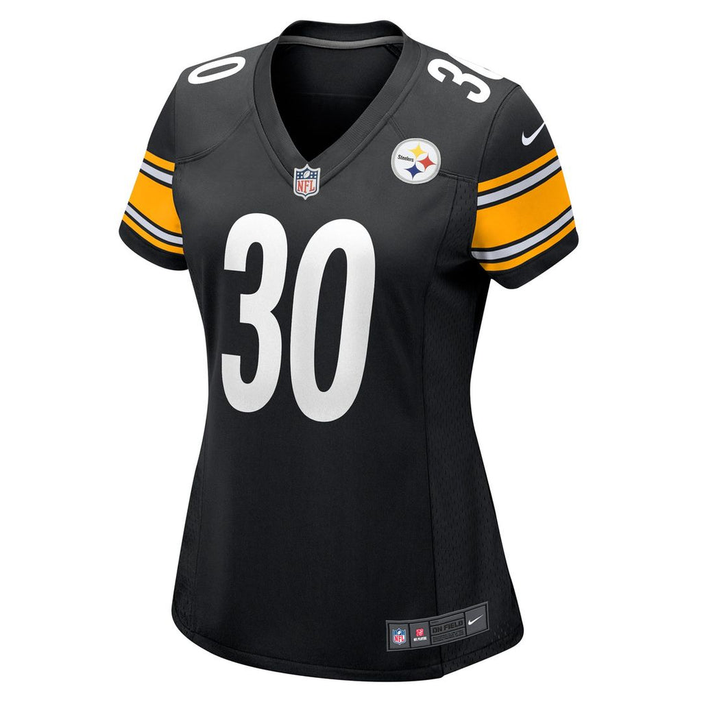 Jaylen Warren Pittsburgh Steelers Nike Women's Game Player Official Jersey - Black