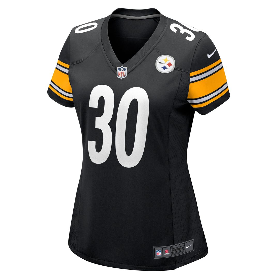 Jaylen Warren Pittsburgh Steelers Nike Women's Game Player Official Jersey - Black