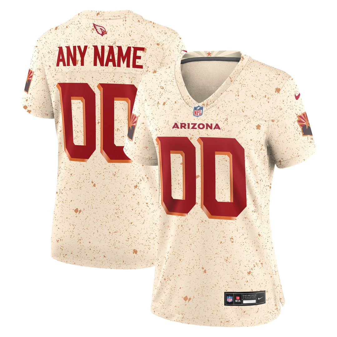 Arizona Cardinals Nike Women's 2025 Rivalries Collection Custom Game Official Jersey - Natural