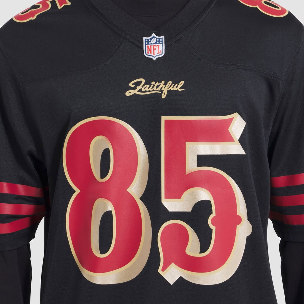 George Kittle San Francisco 49ers Nike 2025 Rivalries Collection Game Official Jersey - Black