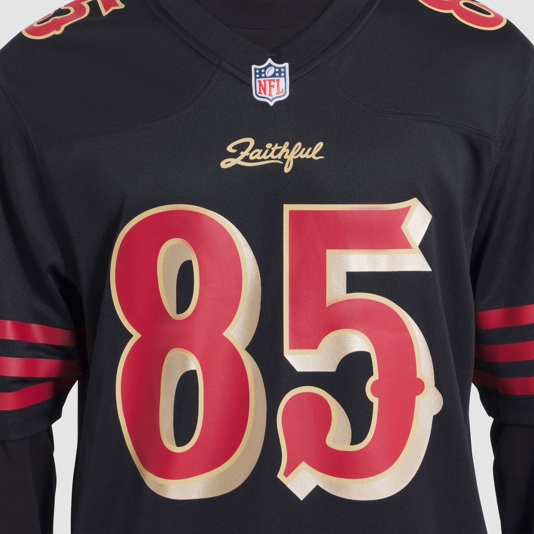 George Kittle San Francisco 49ers Nike 2025 Rivalries Collection Game Official Jersey - Black