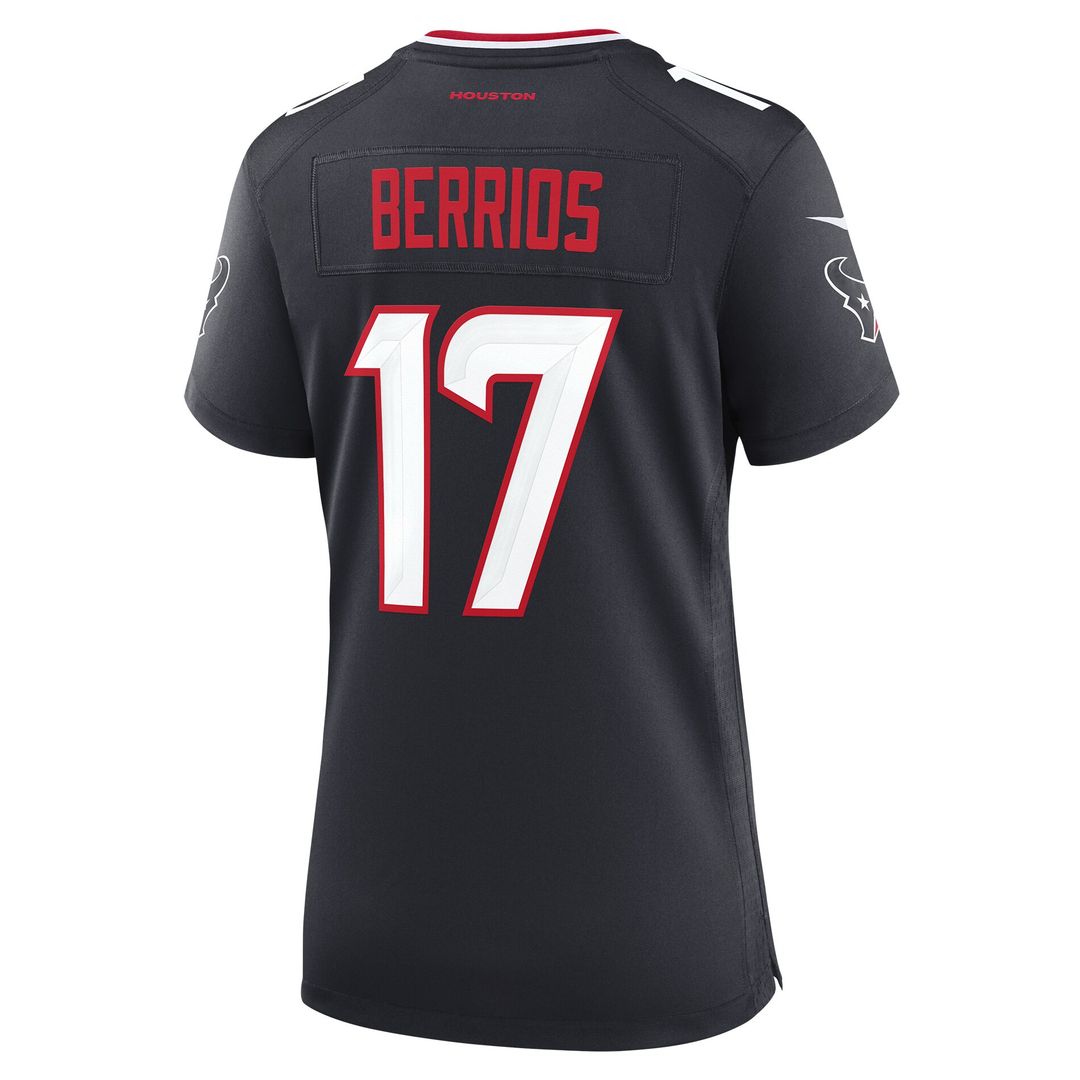 Braxton Berrios Houston Texans Nike Women's Team Game Official Jersey -  Navy