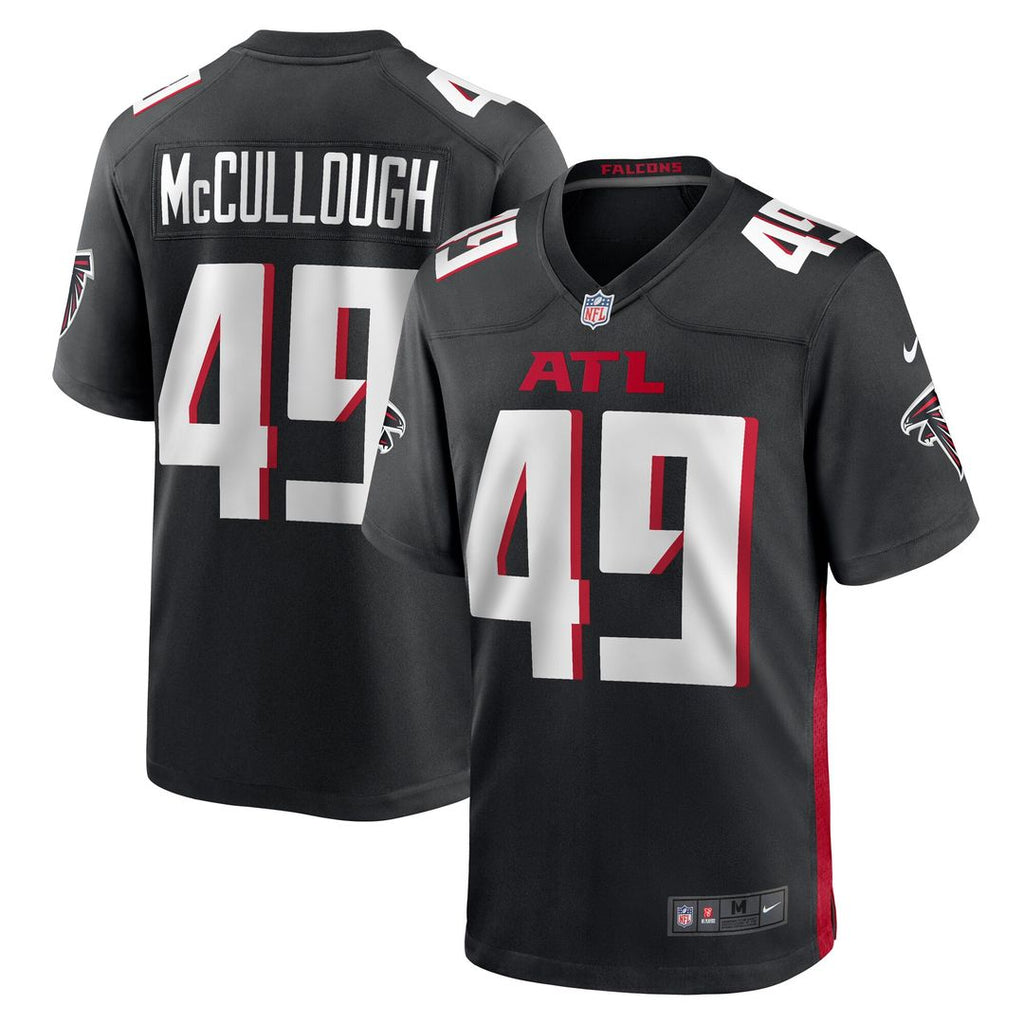 Liam McCullough Atlanta Falcons Nike Team Game Official Jersey -  Black