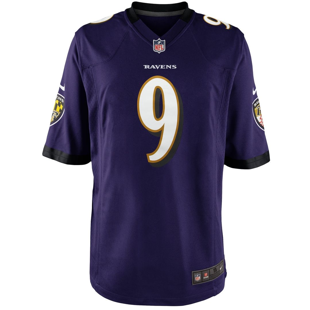 Justin Tucker Baltimore Ravens Nike Youth Game Official Jersey - Purple