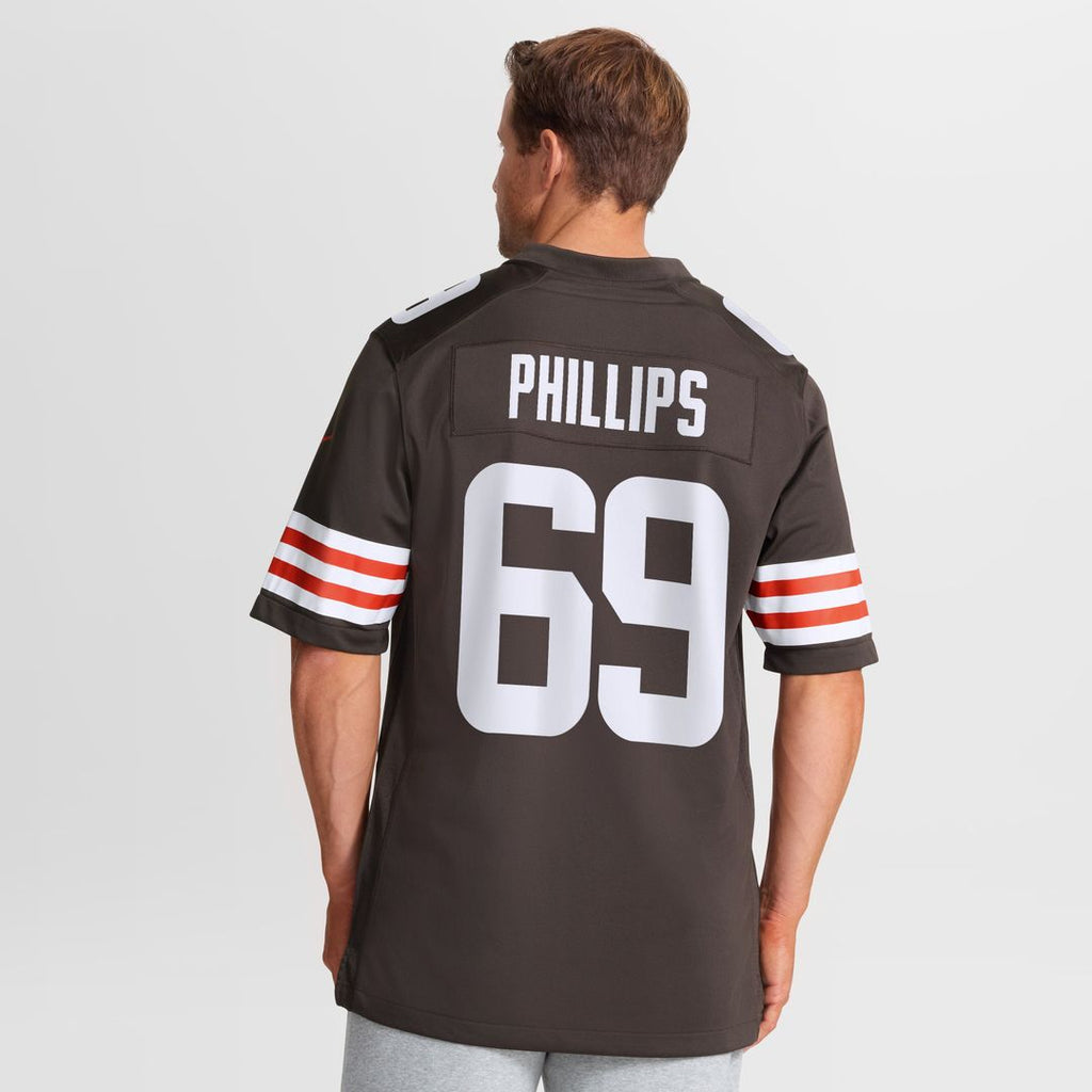 Tyre Phillips Cleveland Browns Nike Team Game Official Jersey -  Brown