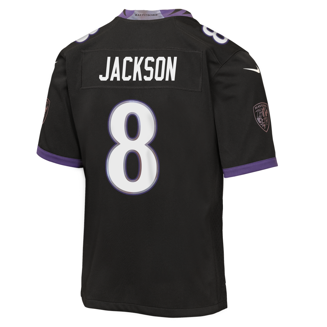 Lamar Jackson Baltimore Ravens Nike Youth Alternate Game Jersey - Black