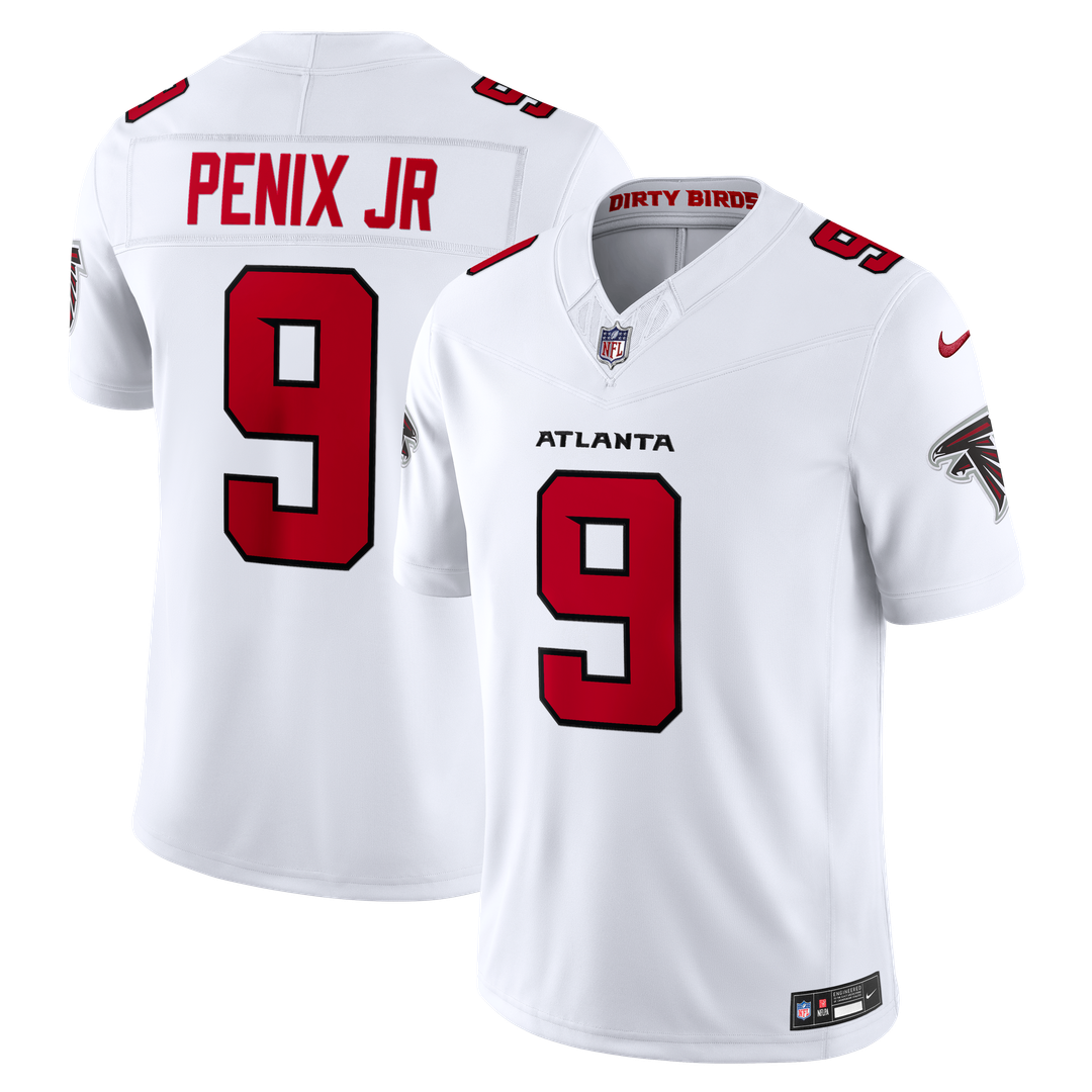 Michael Penix Jr. Atlanta Falcons Nike Vapor F.U.S.E. Stitched Limited Official Jersey - Red