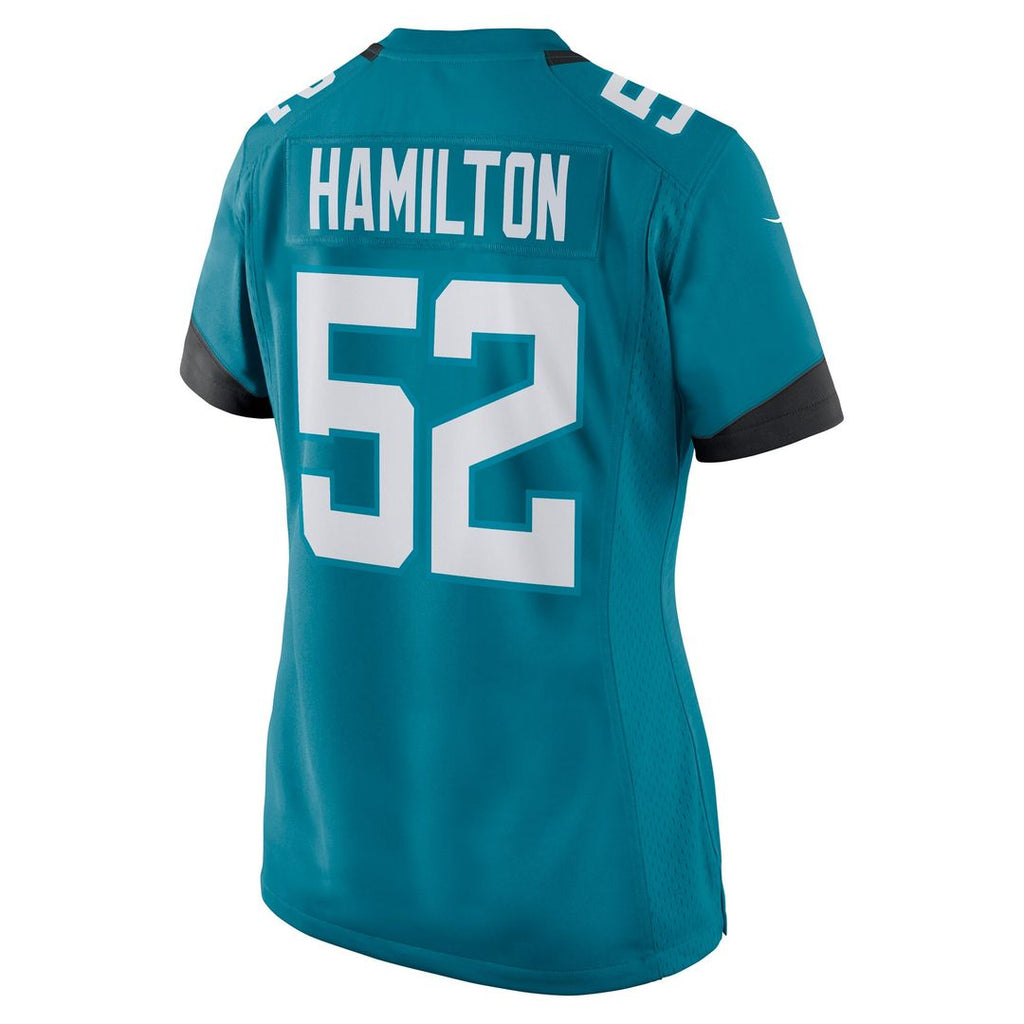 DaVon Hamilton Jacksonville Jaguars Nike Women's Game Official Jersey - Teal