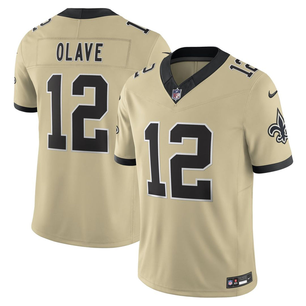Chris Olave New Orleans Saints Nike Gameday Golds Alternate Vapor F.U.S.E. Limited Official Jersey - Gold